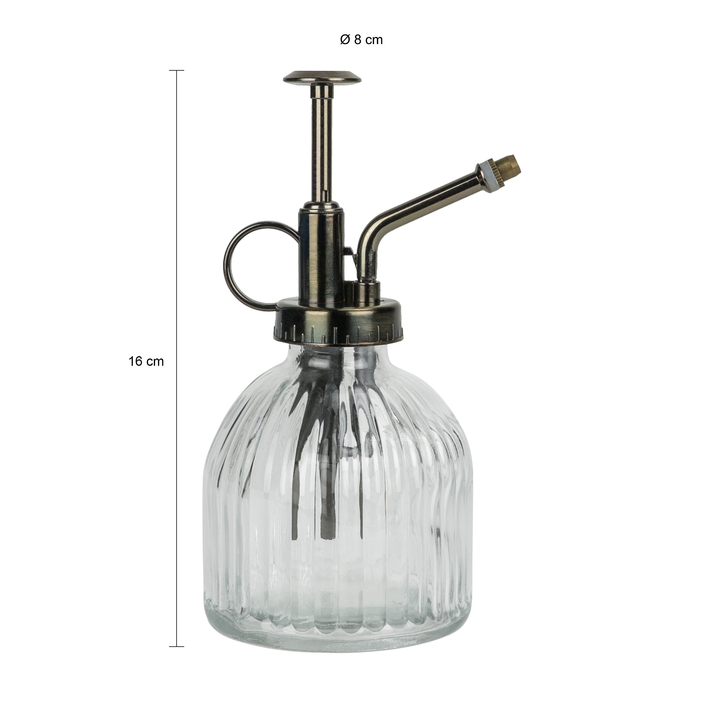 QUVIO Plantenspuit - Glas - Wit