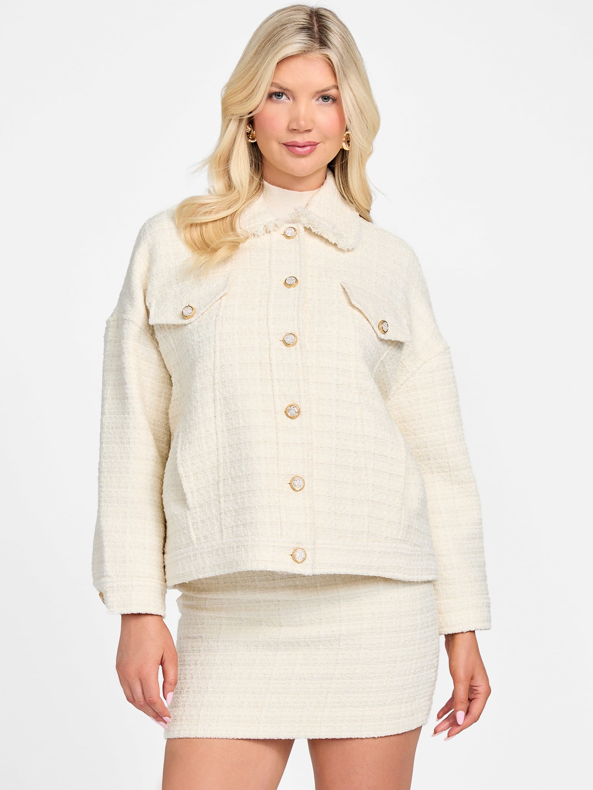 Jaqueta de tweed oversized Eco Sue