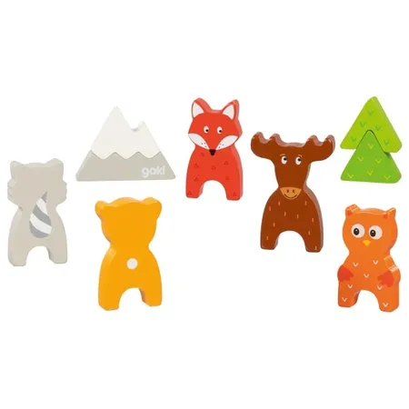 goki Einlegepuzzle Waldtiere