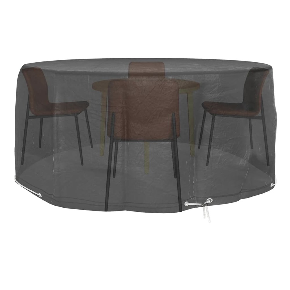 Housses pour meubles de jardin 2 pcs 10 œillets ø260x90 cm rond