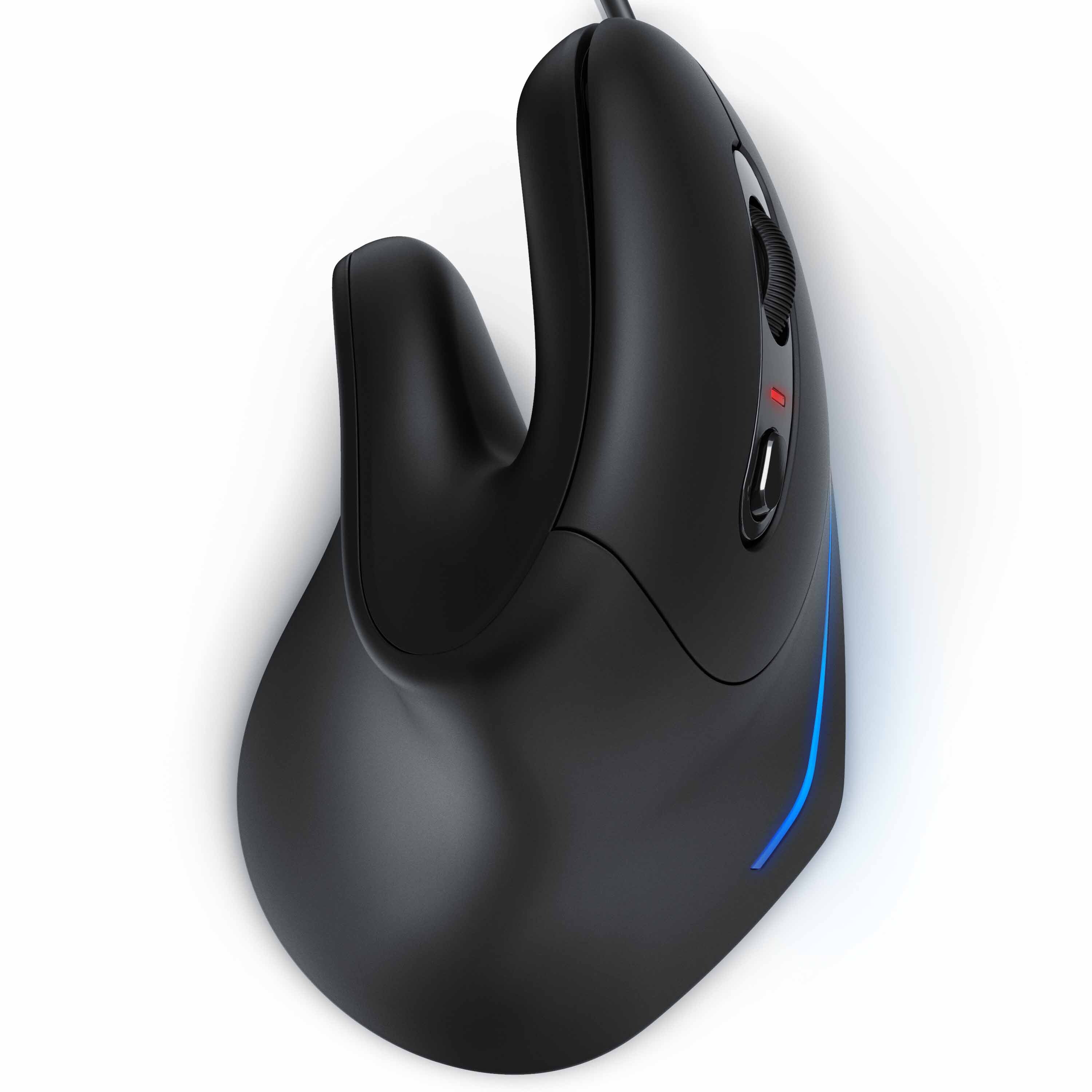 CSL ergonomische Maus, kabelgebunden, 125 dpi, optische Vertikal Mouse - Vertikalmaus - ergonomisch