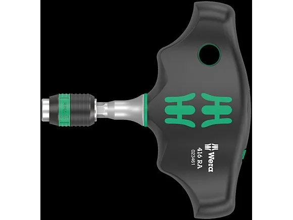 Wera Series 400 T-Handle 416 RA - Bitholdende skruetrækker med skraldefunktion - 45 mm - 1/4