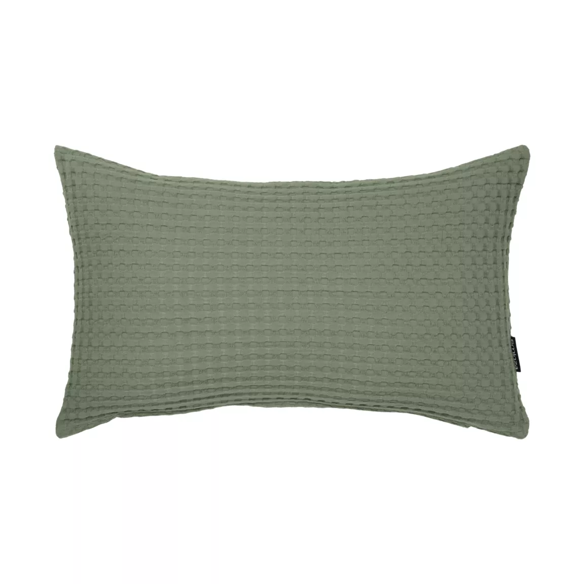 Housse de coussin rectangulaire coton nid d'abeille (30 x 50 cm) Maya Vert romarin