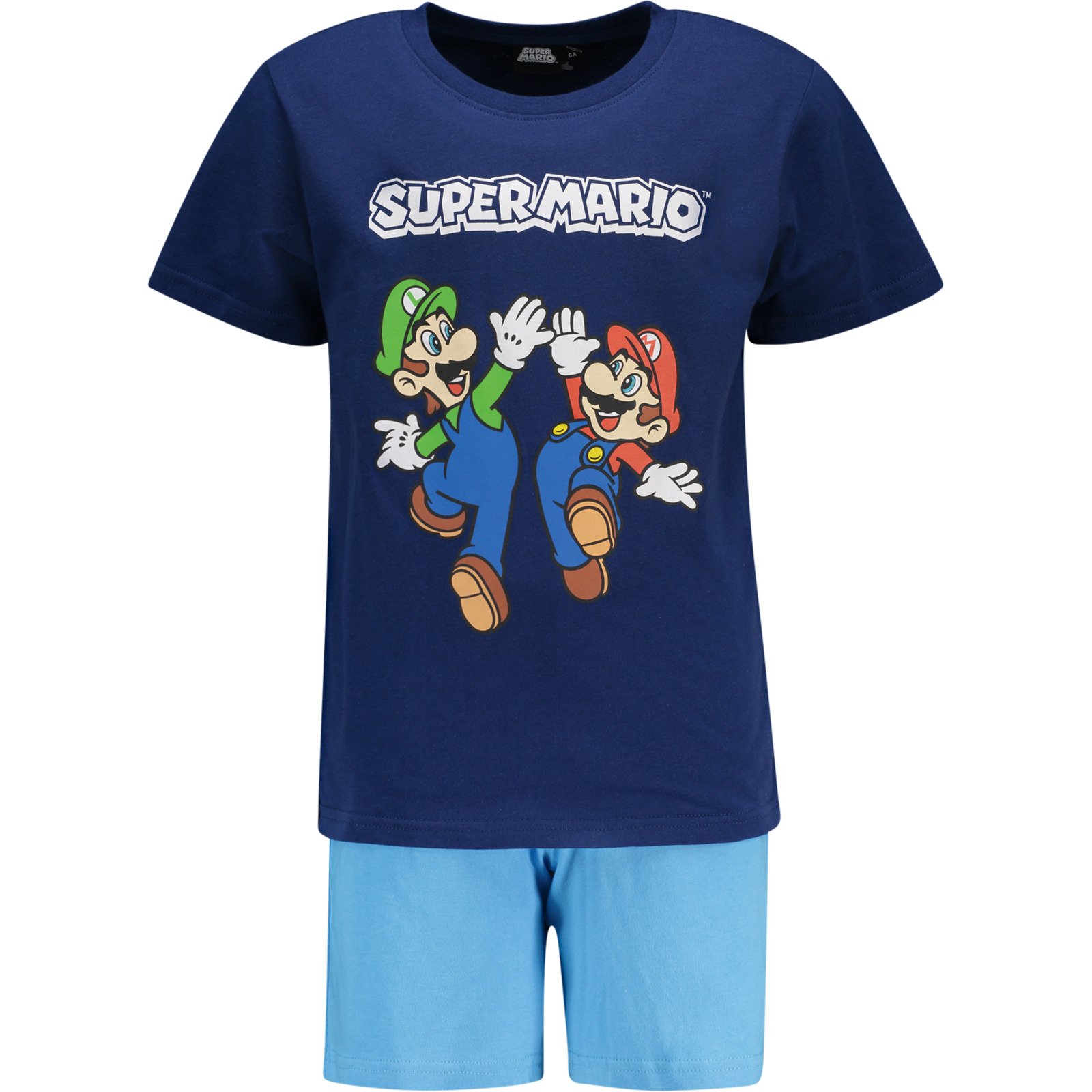 Kinder-Shorty Super Mario dunkelblau