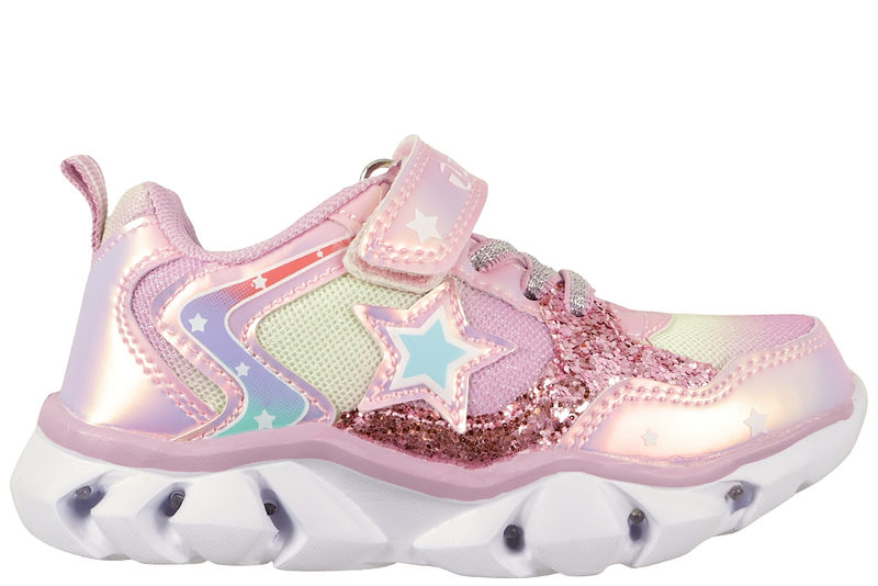 ZIGZAG SASERTA KIDS SHOE W/LIGHTS LAVENDER STAR
