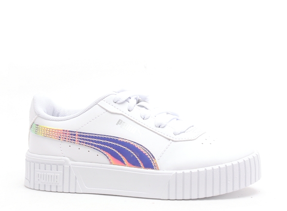 Puma basses enfant ps carina  20 holo blanc
