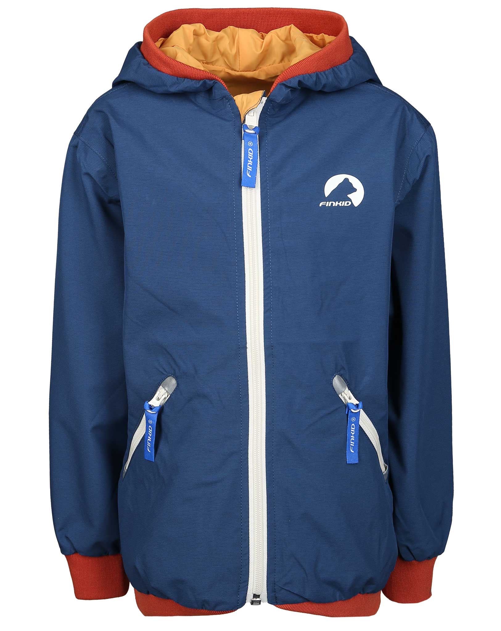 Wende-Regenjacke MUUTUVA in denim/fox