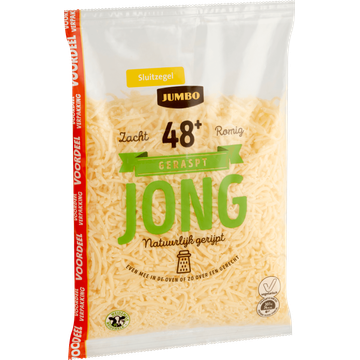 Jumbo Geraspte Kaas Jong 48+ Voordeelverpakking 300 g