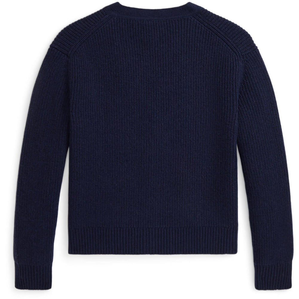 Køb Polo Ralph Lauren Hunter Navy w. Red Print Cardigan