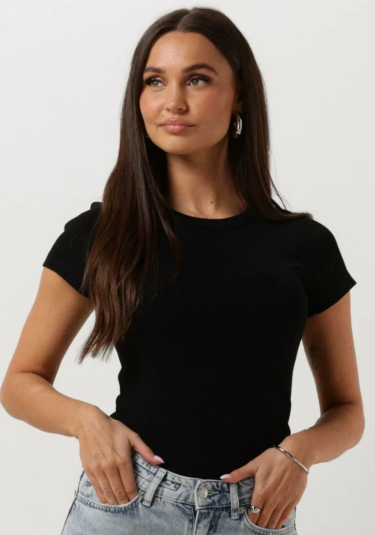 DRYKORN zwarte drykorn t-shirt koale