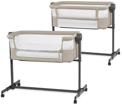 Kinderkraft Neste Up 2 Bedside Crib, Beige