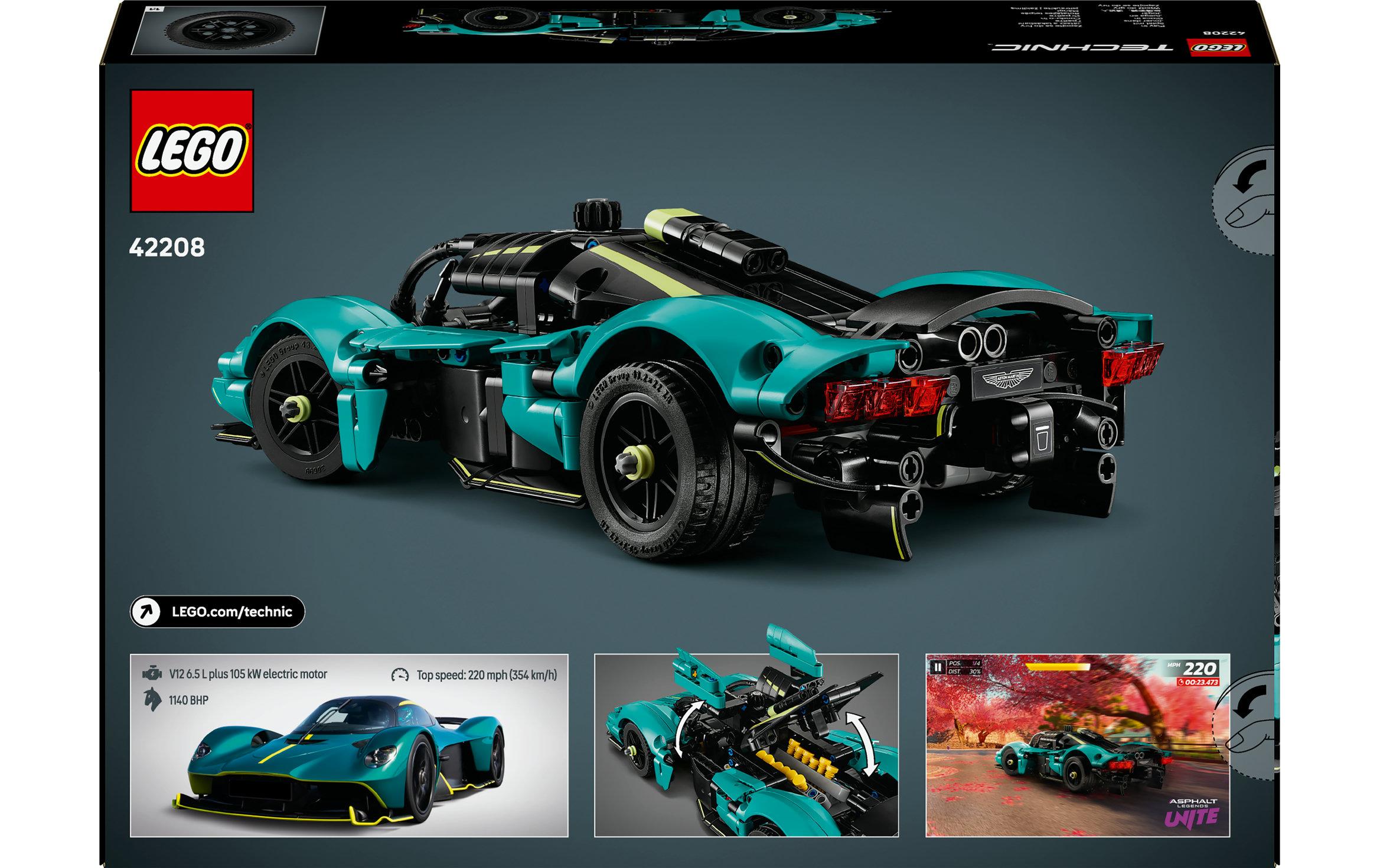 Technic Aston Martin Valkyrie 42208Spielset für Kinder und Autoliebhaber