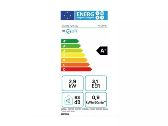 956310000-Climatiseur mobile monobloc blanc 2900 W TAURUS ALPATEC - AC293KT