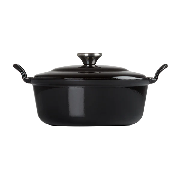 Cocotte fonte ronde Plume 24 cm 2,4 L noir Le Creuset