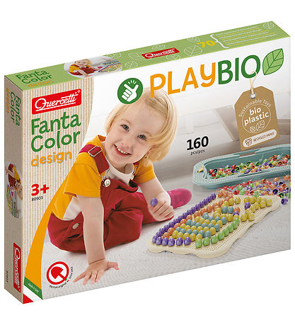 Quercetti Stabmosaik - Fantacolor Playbio - 160 Teile - 80903