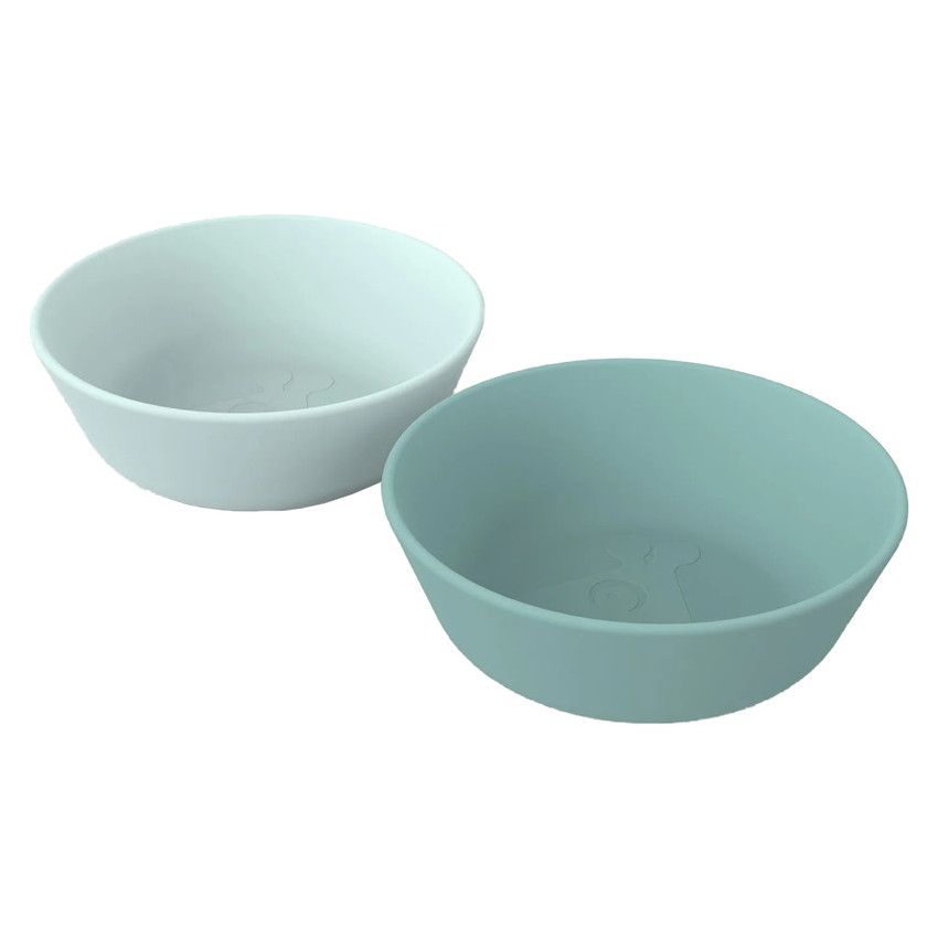 BOL KIDDISH BOWL 2-PACK RAFFI BLUE - Ecru