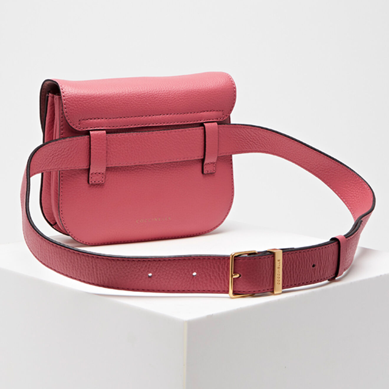 Coccinelle Petit sac bandoulière en Cuir Zaniah rose - 18x15x4 cm