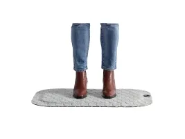 Ståmåtte StandUp Circle hvid ask