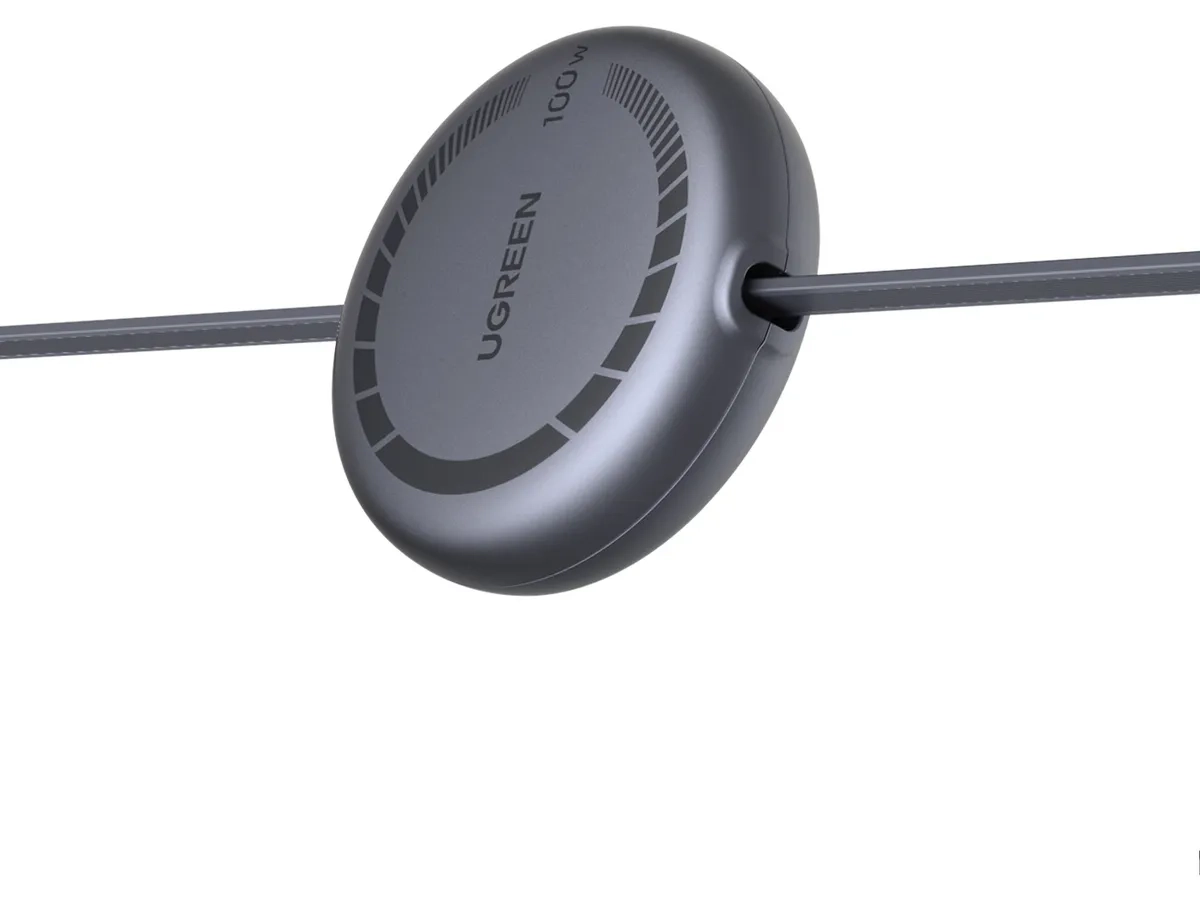 (1m) 100W Ausziehbares USB C auf USB C Ladekabel Datenkabel (65905) - Grau