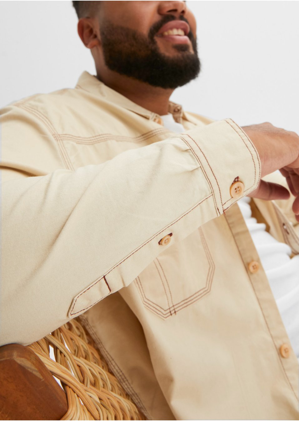 Chemise manches longues en twill, Loose Fit
