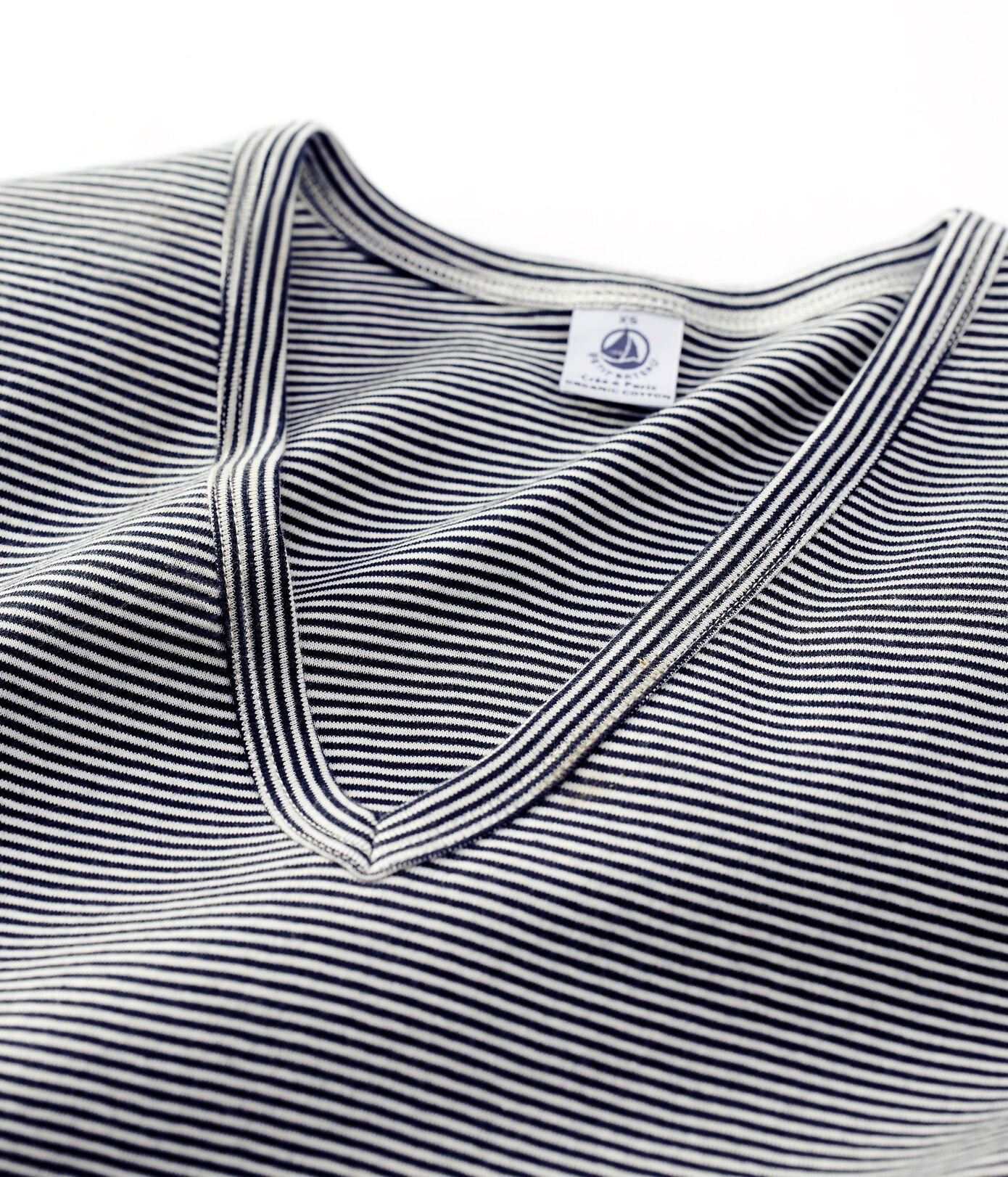 Tee-shirt L'ICONIQUE col V en coton Femme