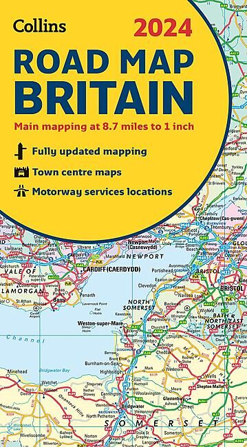 COLLINS PRESS - BRITAIN ROAD MAP 2025