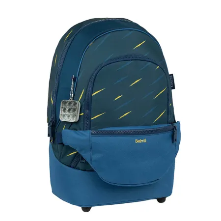 Belmil 2-IN-1 Schultasche & Gürteltasche 2-teilig Orion Blue