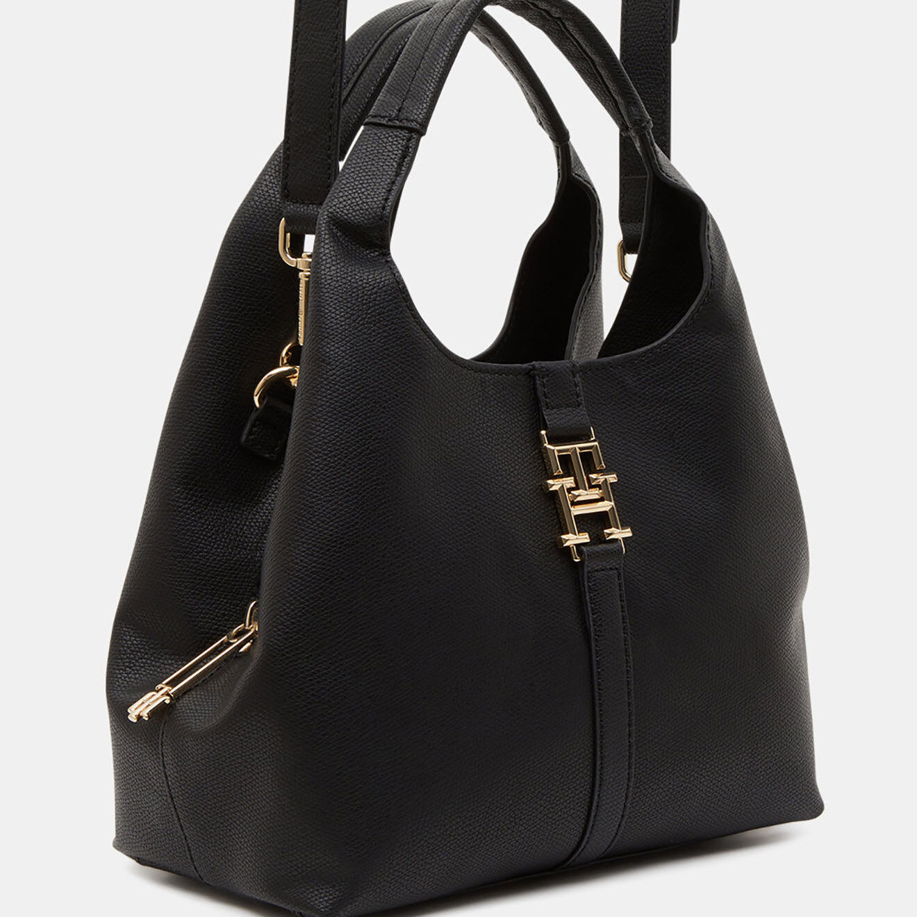 Tommy Hilfiger Sac à main Push Small Satchel noir - 22x13x13,5 cm