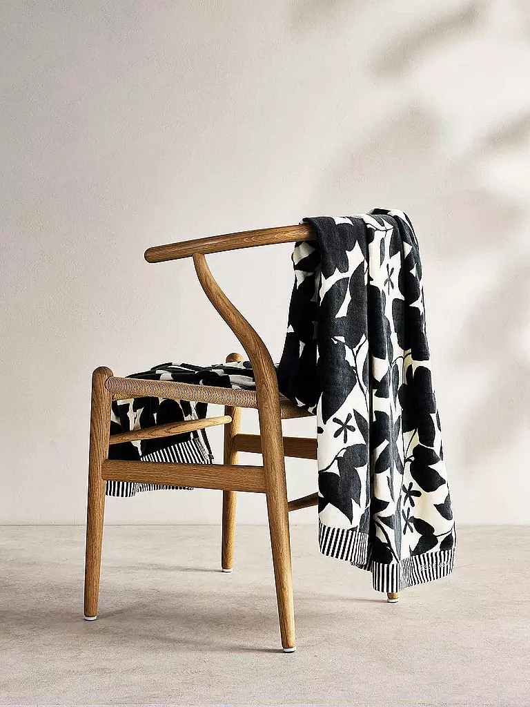 ESSENZA Strandtuch IMARA 100x180cm Anthracite schwarz