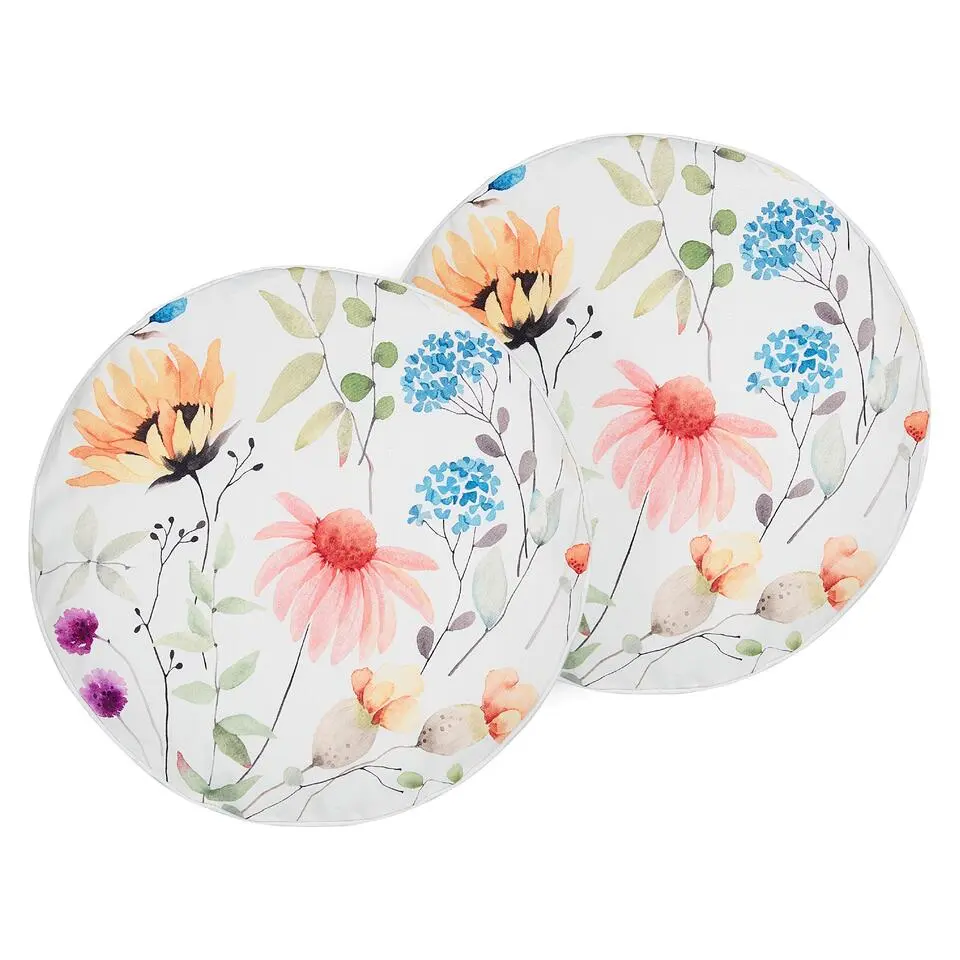 MONESI - Tuinkussen set van 2 - Meerkleurig - ⌀ 40 cm - Polyester