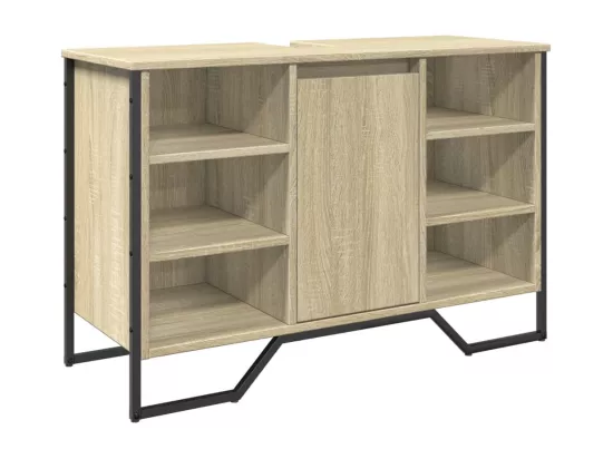 Armoire lavabo de salle de bain chêne sonoma 91x35x60 cm