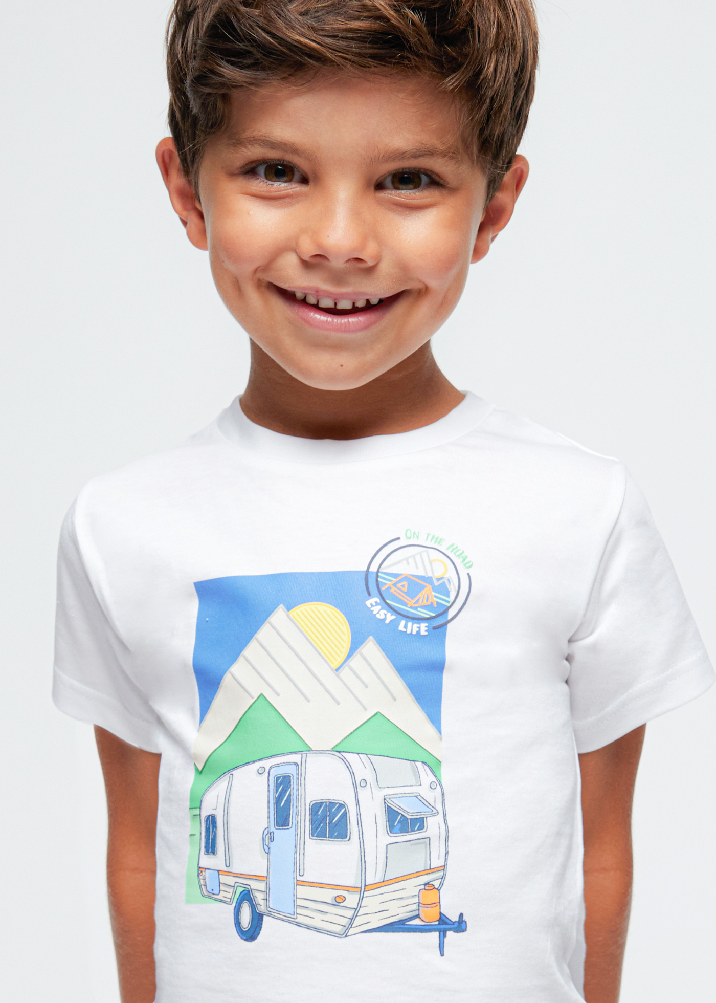 Camiseta Better Cotton estampada para meninos, pimenta chili