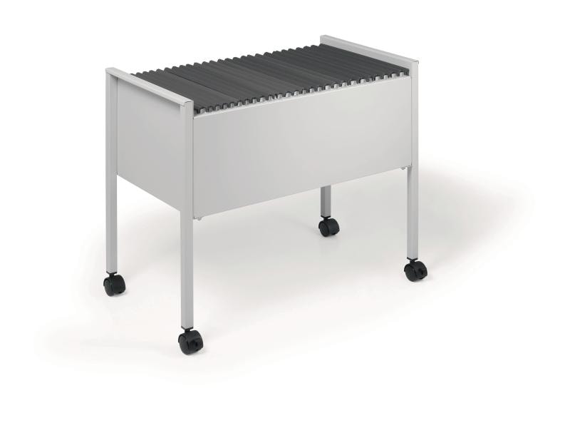DURABLE Hängemappenwagen Economy 80 A4 Grau Robuster Wagen für Hängemappen