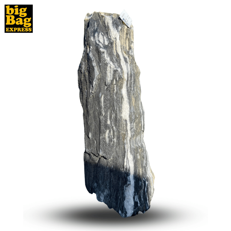 Monolithe Décoratif de Jardin en Marbre & Quartz Zebra Nat Col 67cm