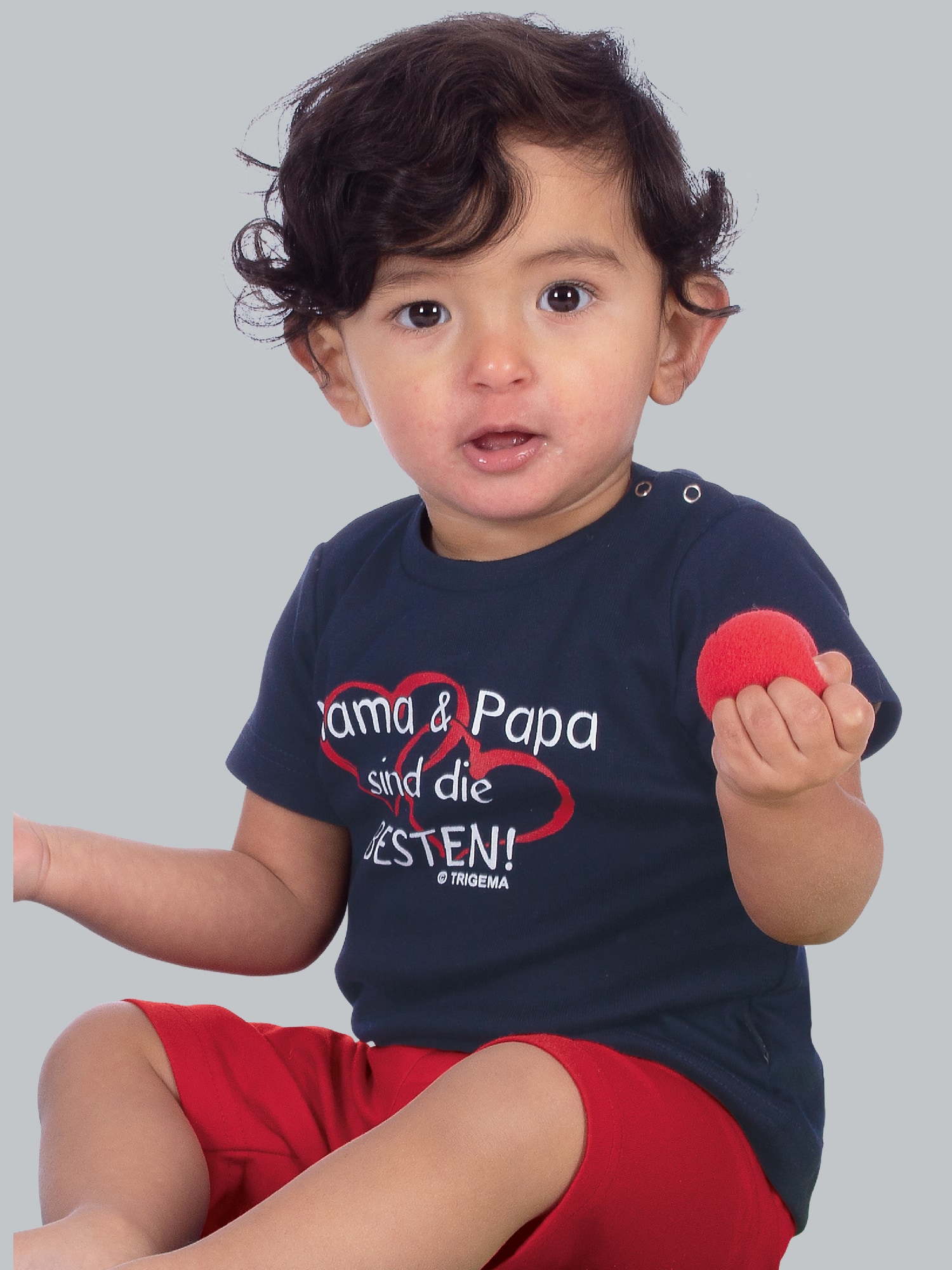 T-Shirt Mama & Papa Navy