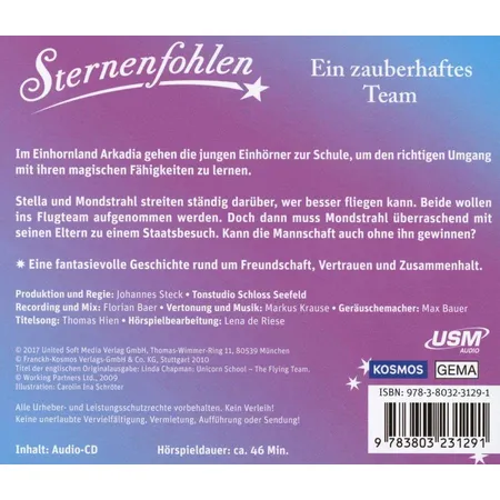 KOSMOS Hörspiel-CD Sternenfohlen 9 Ein zauberhaftes Team