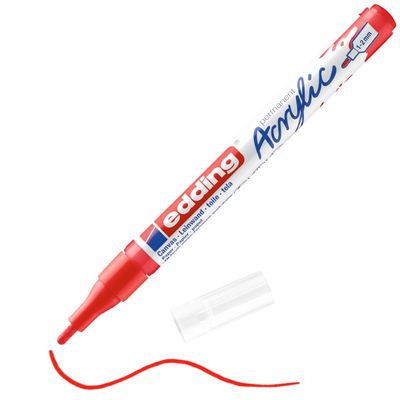 Edding 5300 - Marqueur acrylique - rouge