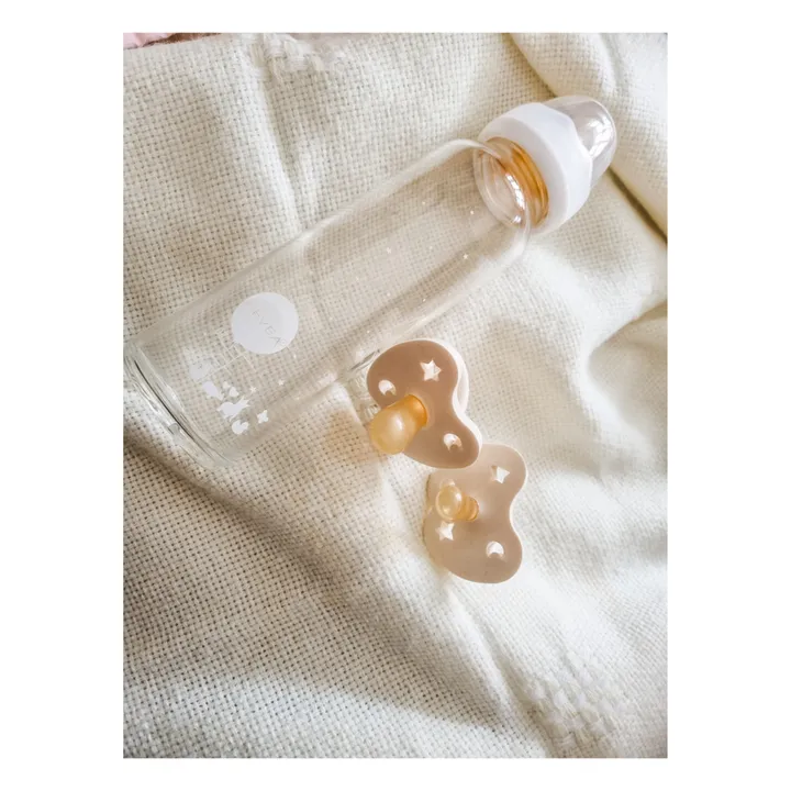 Hevea Tétine symétrique en caoutchouc naturel | Crème