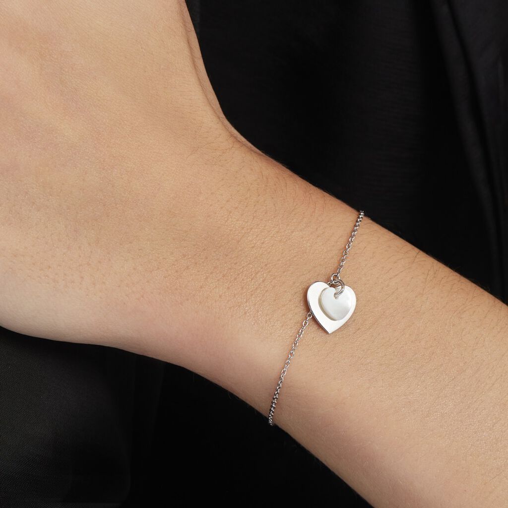 Bracelet Argent Blanc Ikaria Nacre