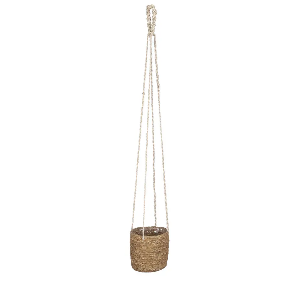 Mica Decorations Atlantic Plantenmand Set van 2 - Ø16 cm - Lichtbruin
