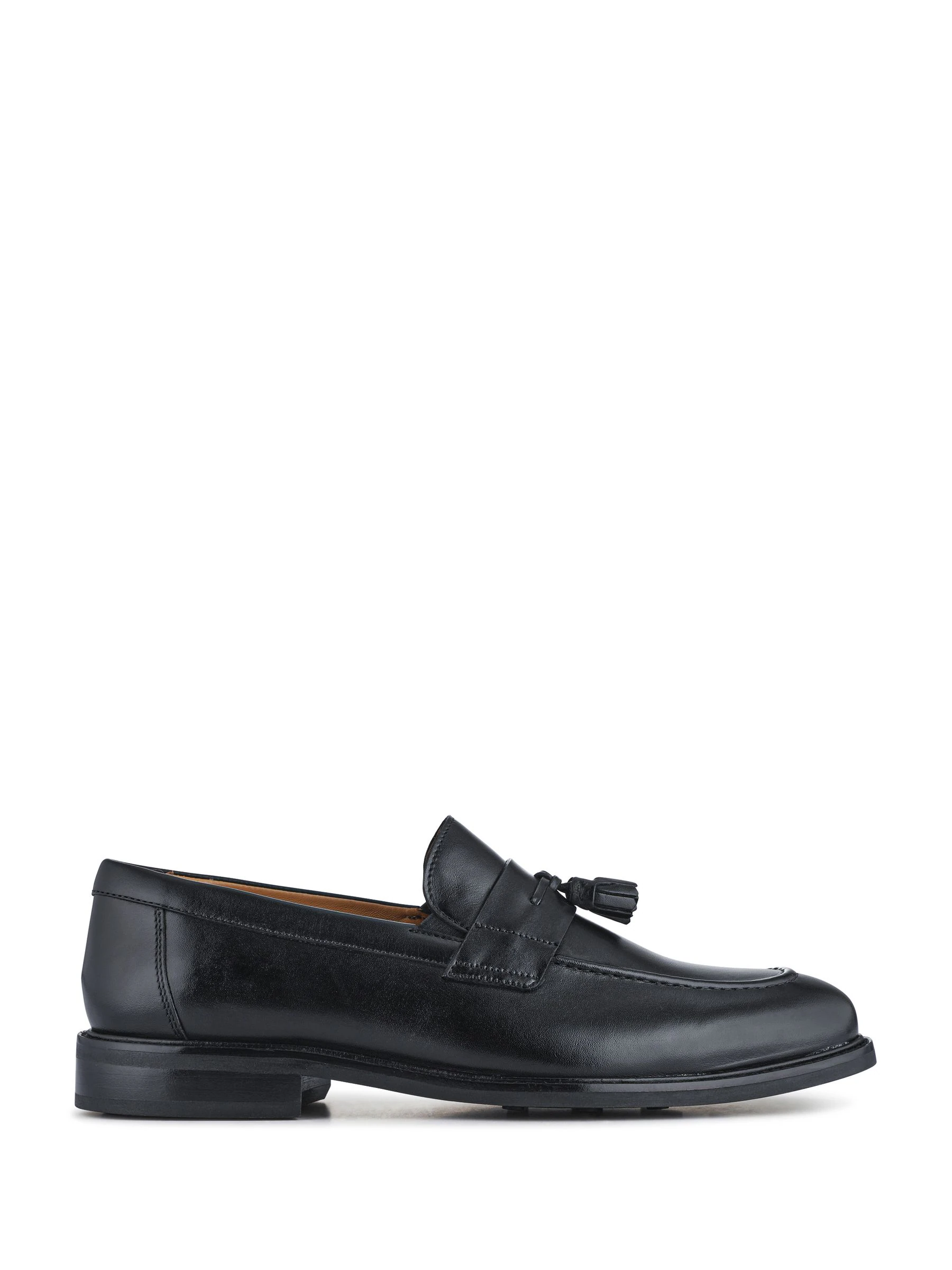 Zwart - Jones Bootmaker Rodrigo Wide-Fit Leather Tassel Loafers