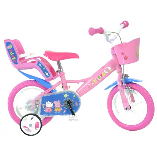Bicicleta infantil Peppa Pig Dino Bikes de 12 polegadas