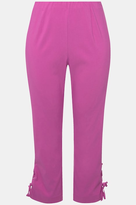 Bengalin-Hose, Slim Fit, Schnürung am Saum