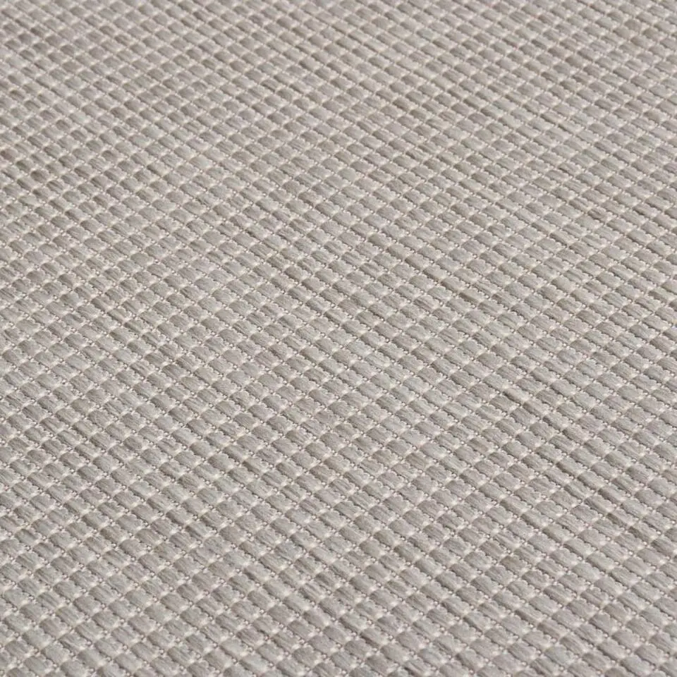 vidaXL - Buitenkleed - Grijs - Kunststof