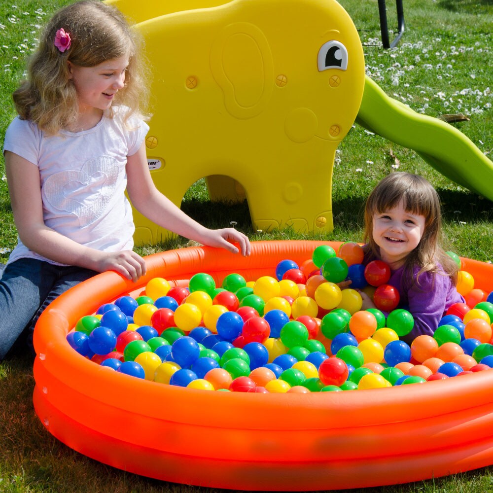 200 bunte Bälle für Bällebad 5,5cm Babybälle Plastikbälle Baby Spielbälle