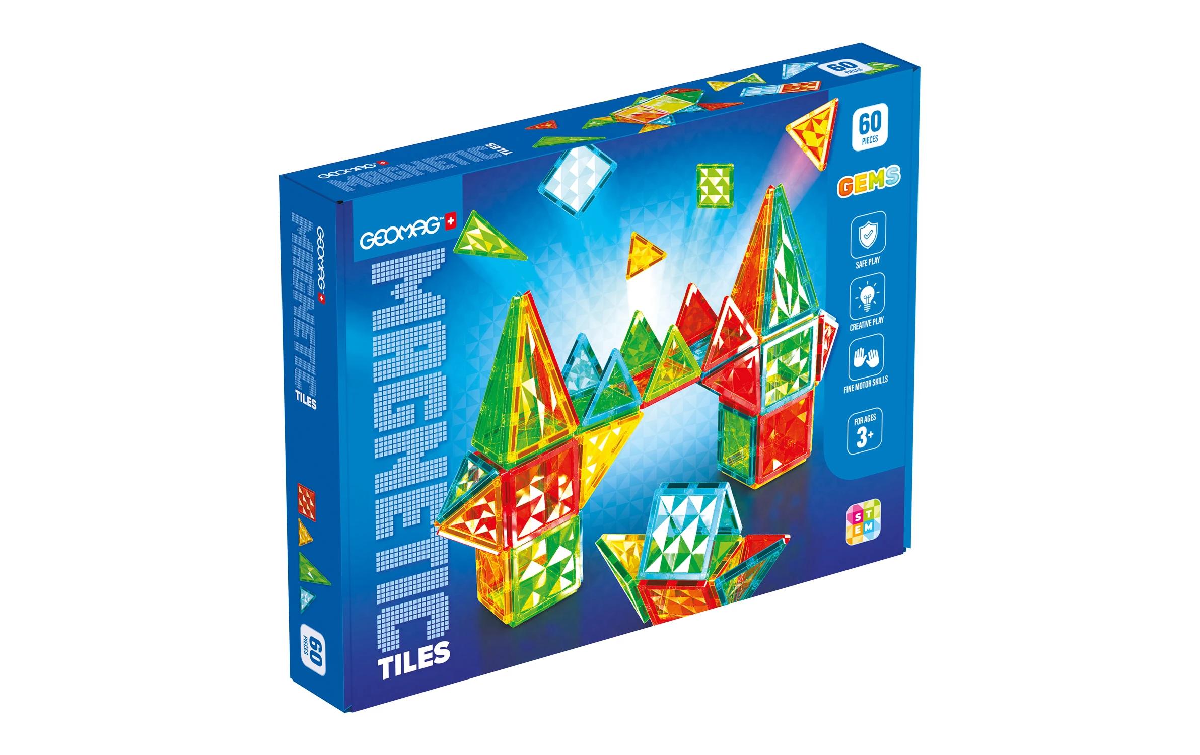 Magnetic Tiles Gems 60 TeileMagnet-Spielzeug