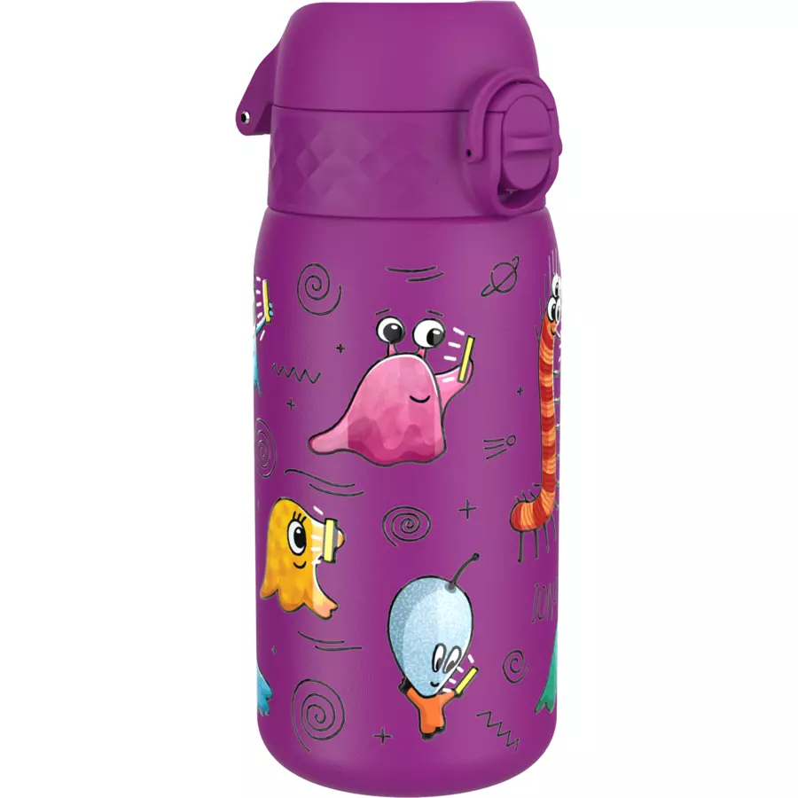ion8 Kinder-Wasserflasche Edelstahl 400 ml lila