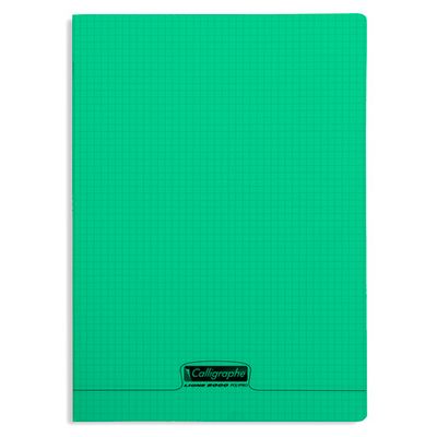 Calligraphe 8000 - Cahier polypro A4 (21x29,7 cm) - 96 pages - petits carreaux (5x5 mm) - disponible dans différentes couleurs