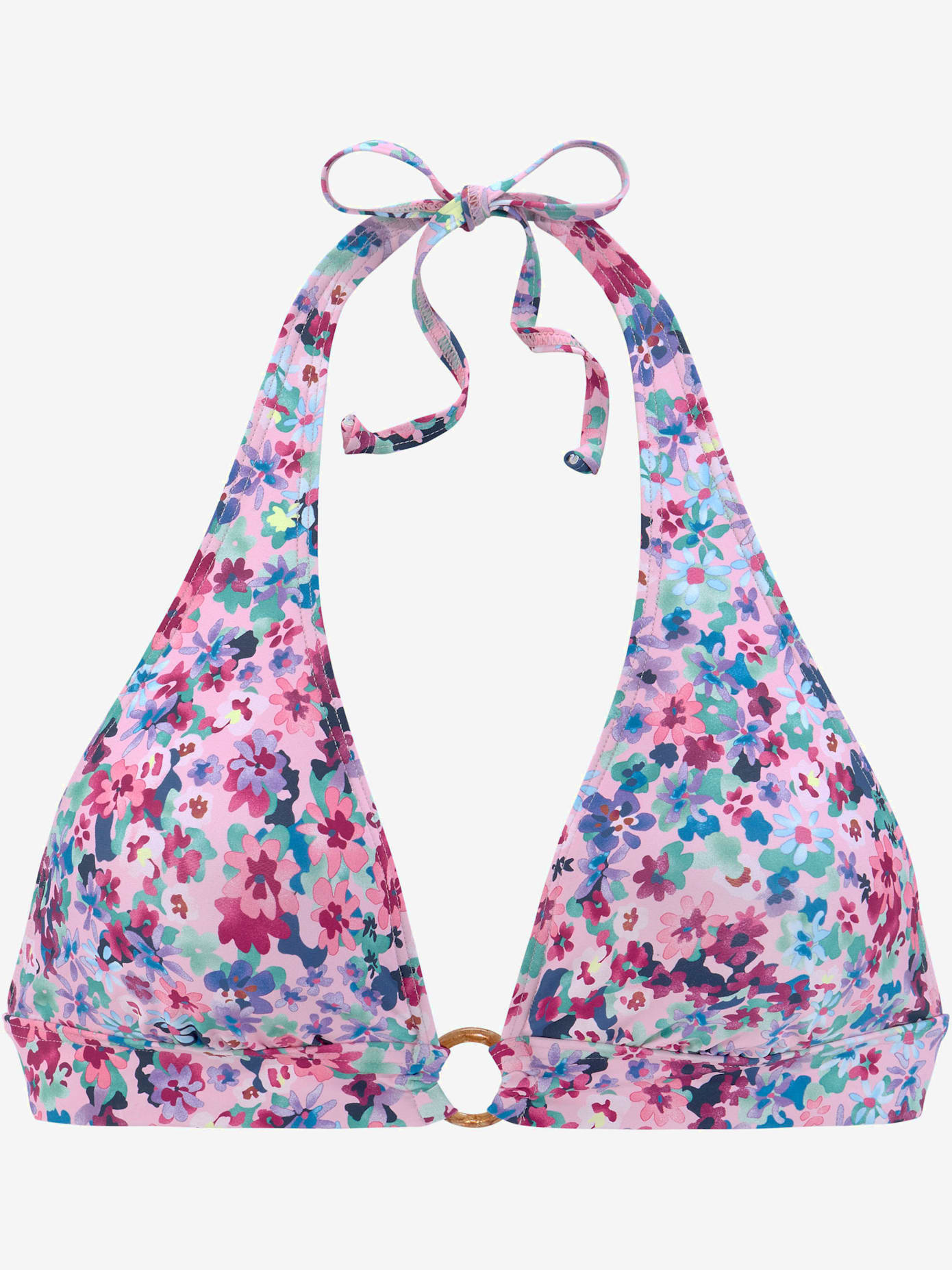 Haut de bikini triangle design floral