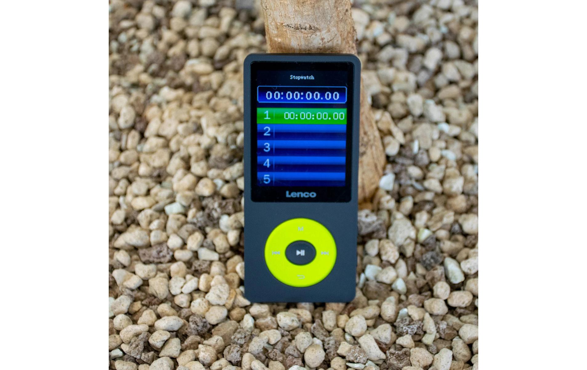 MP3 Player Xemio-860 Neongrün; SchwarzMP3-Player mit Bluetooth und 8 GB internem Speicher